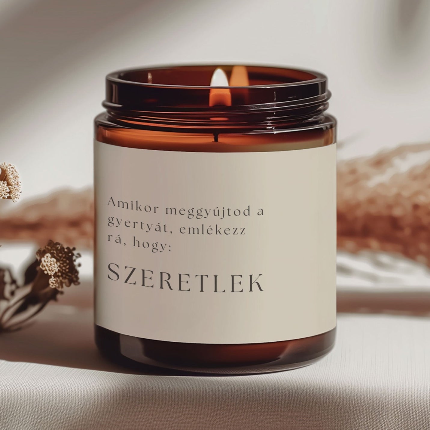 Szeretlek - Szójagyertya