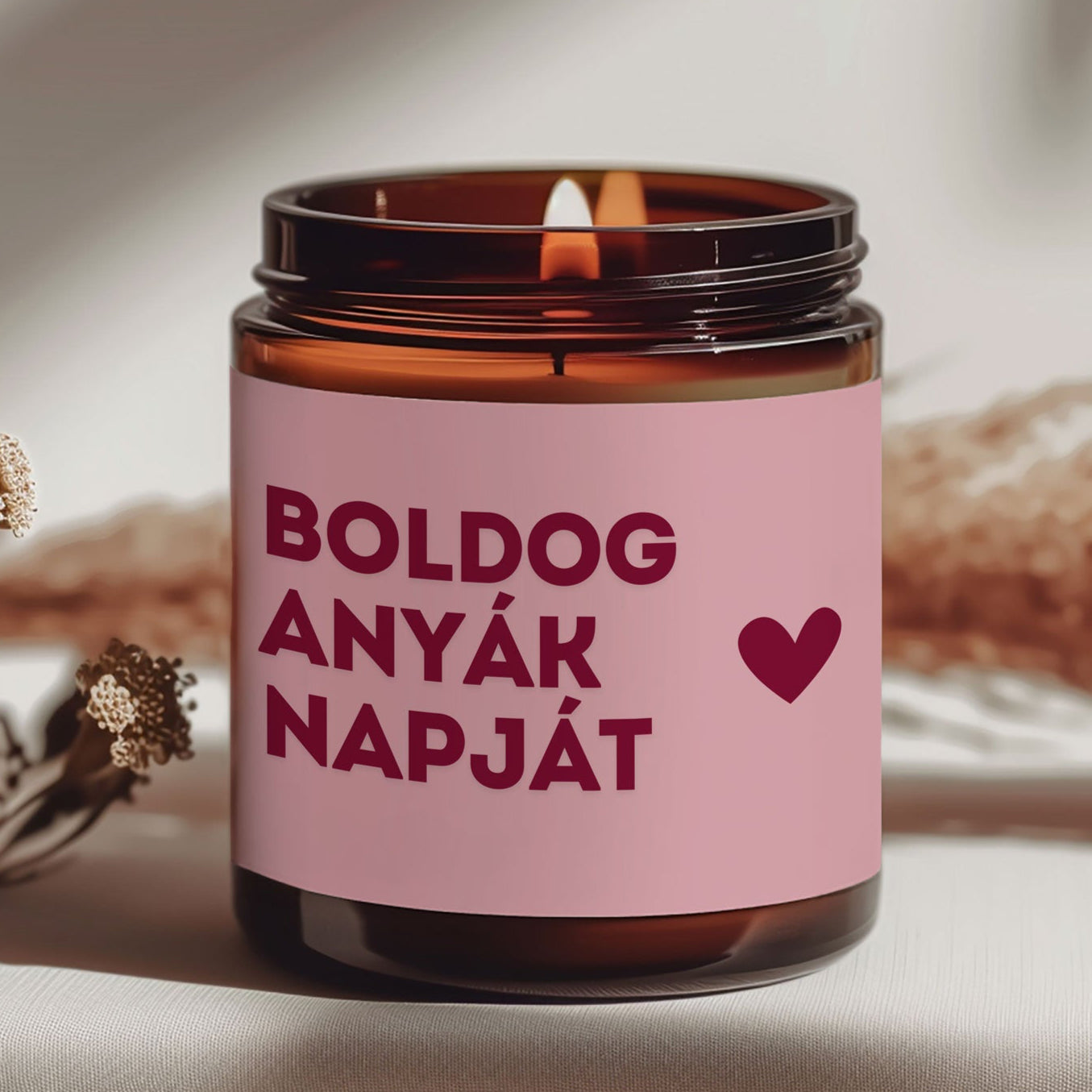 Boldog Anyák Napját - Szójagyertya