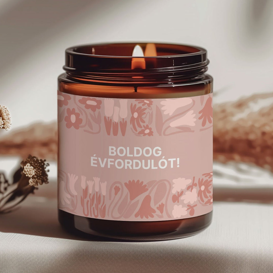 Boldog Évfordulót - Szójagyertya