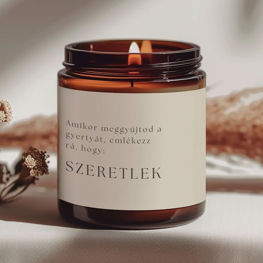 Szeretlek - Szójagyertya